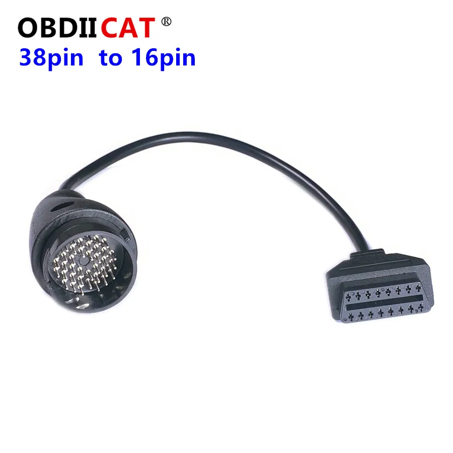 Универсальный 38 Pin к 16 OBD OBD2 OBDII диагностический Соединительный адаптер кабель |