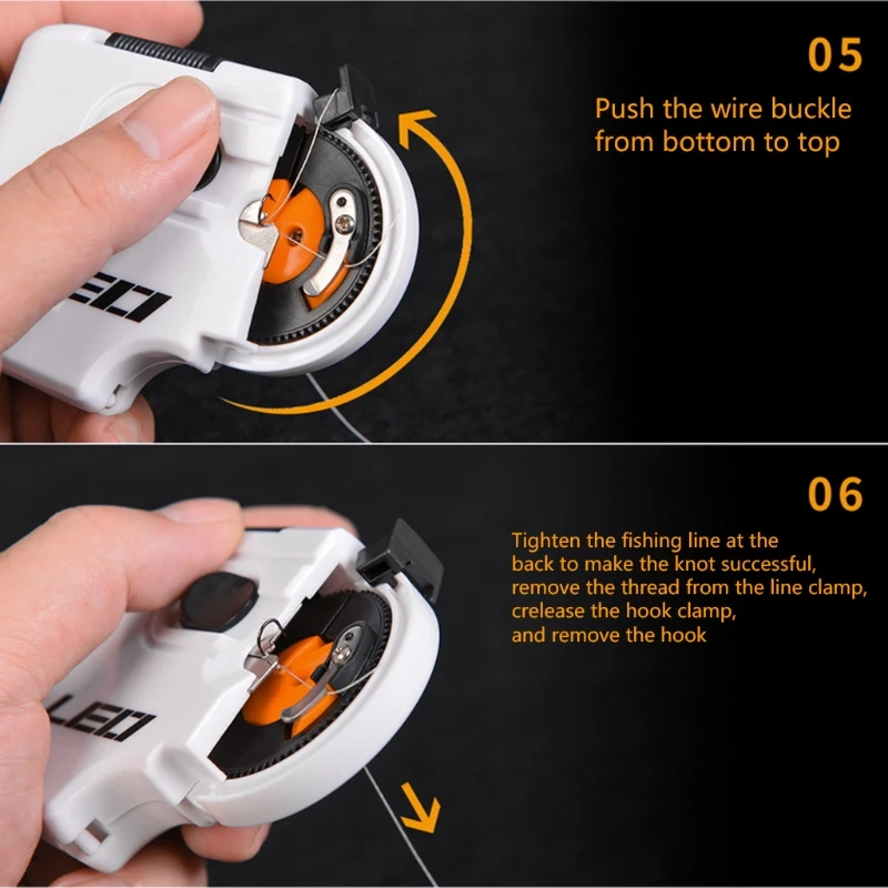 New Arrived 2019 ABS Portable Electric Automatic Fishing Hook Line Tying Tie Fast Tier Machine Device Tackle Tool | Спорт и