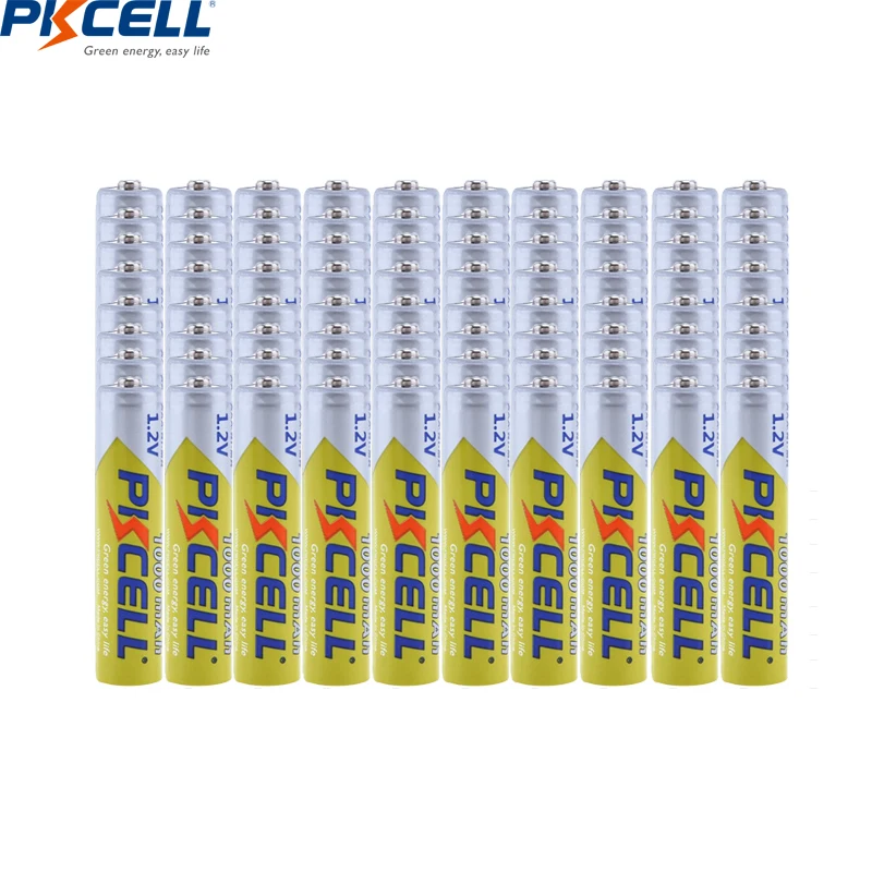 

80PC PKCELL NIMH AAA Rechargeable Battery 1.2V Ni-MH AAA Battery 1000mA 3A Baterias Batteries for Camera Flashlights Toys