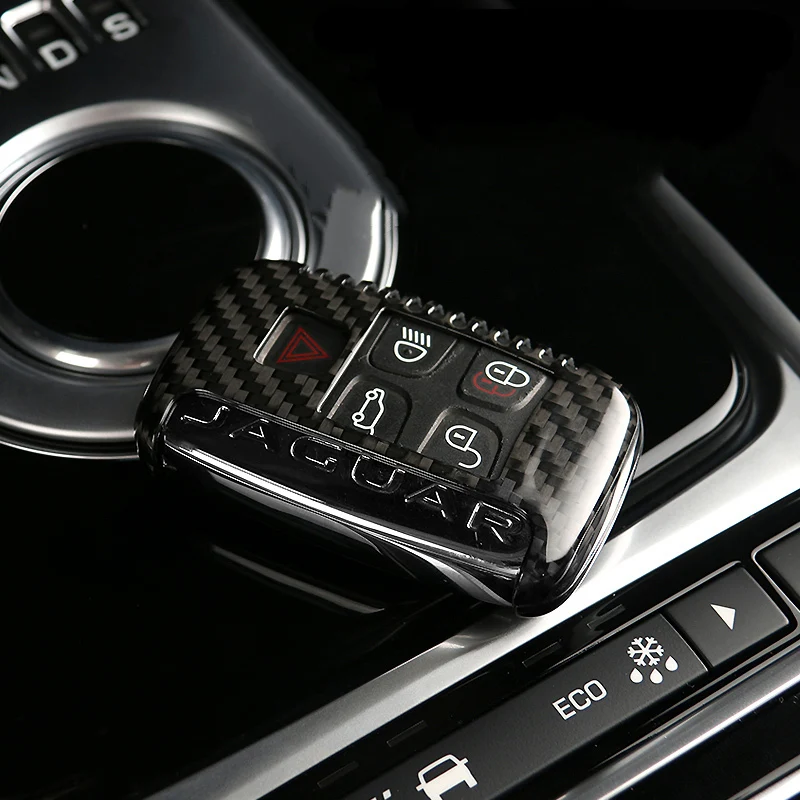 

Автомобильный ключ чехол из углеродного волокна украшения для Jaguar XE XF XJ XFL XJL F-PACE I-PACE F-TYPE стайлинга автомобилей модификации аксессуары