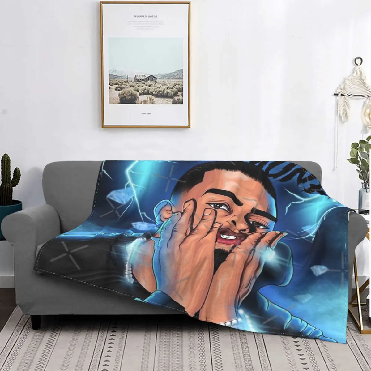 

Myke Torres manta colcha cama a cuadros Toalla de playa a cuadros en el sofá