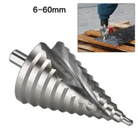 6 60mm multi function step drill pagoda drill spiral twist drill spiral groove metal steel power tool