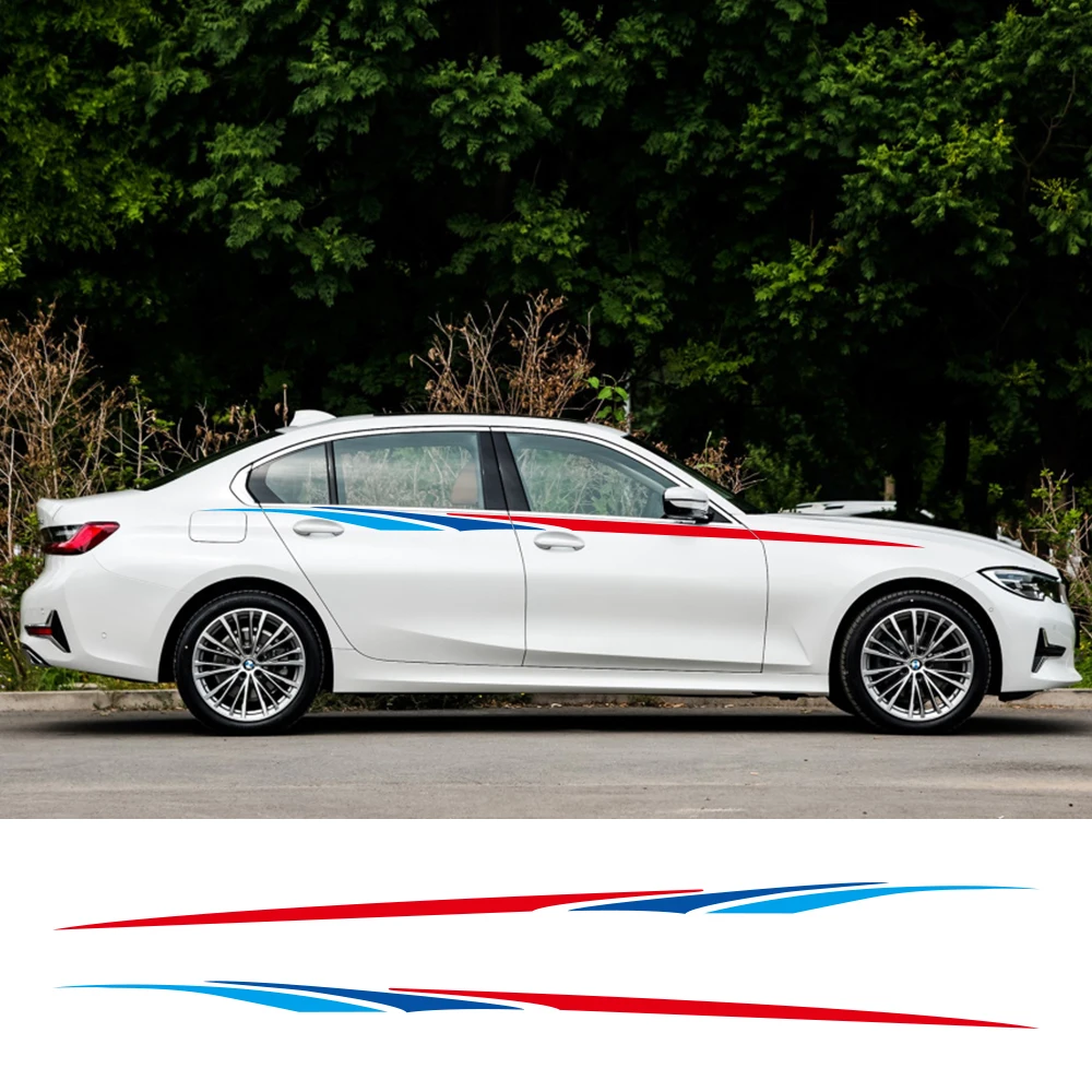 

Наклейки на боковую талию автомобиля для Audi, BMW, Ford, Volkswagen, Toyota, Renault, Peugeot, Mercedes, Honda, аксессуары для автотюнинга, 2 шт.