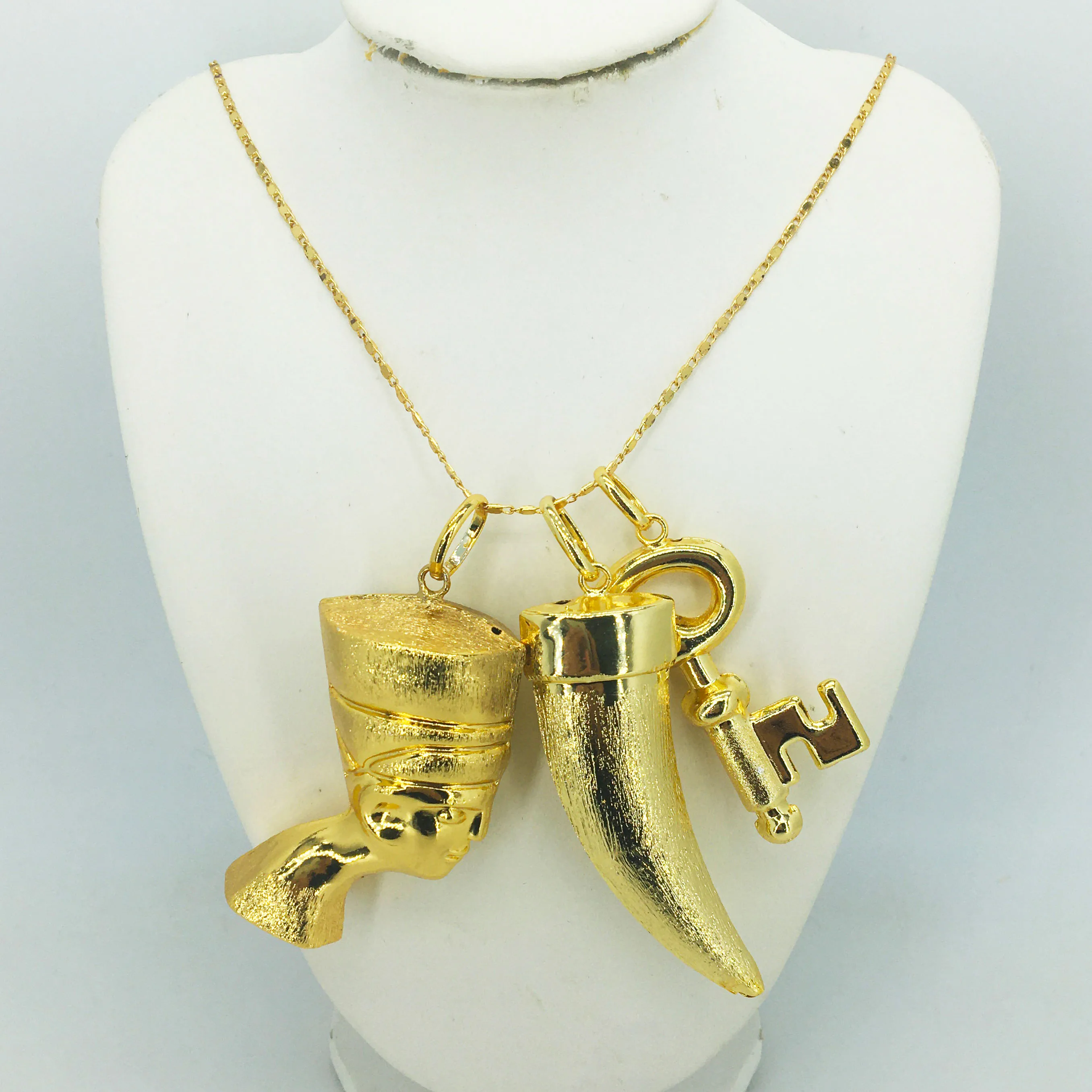

Nigerian Wedding African Beads Jewelry Sets Crystal Fashion Dubai Gold Jewelry Sets For Women Costume Design necklace earrings