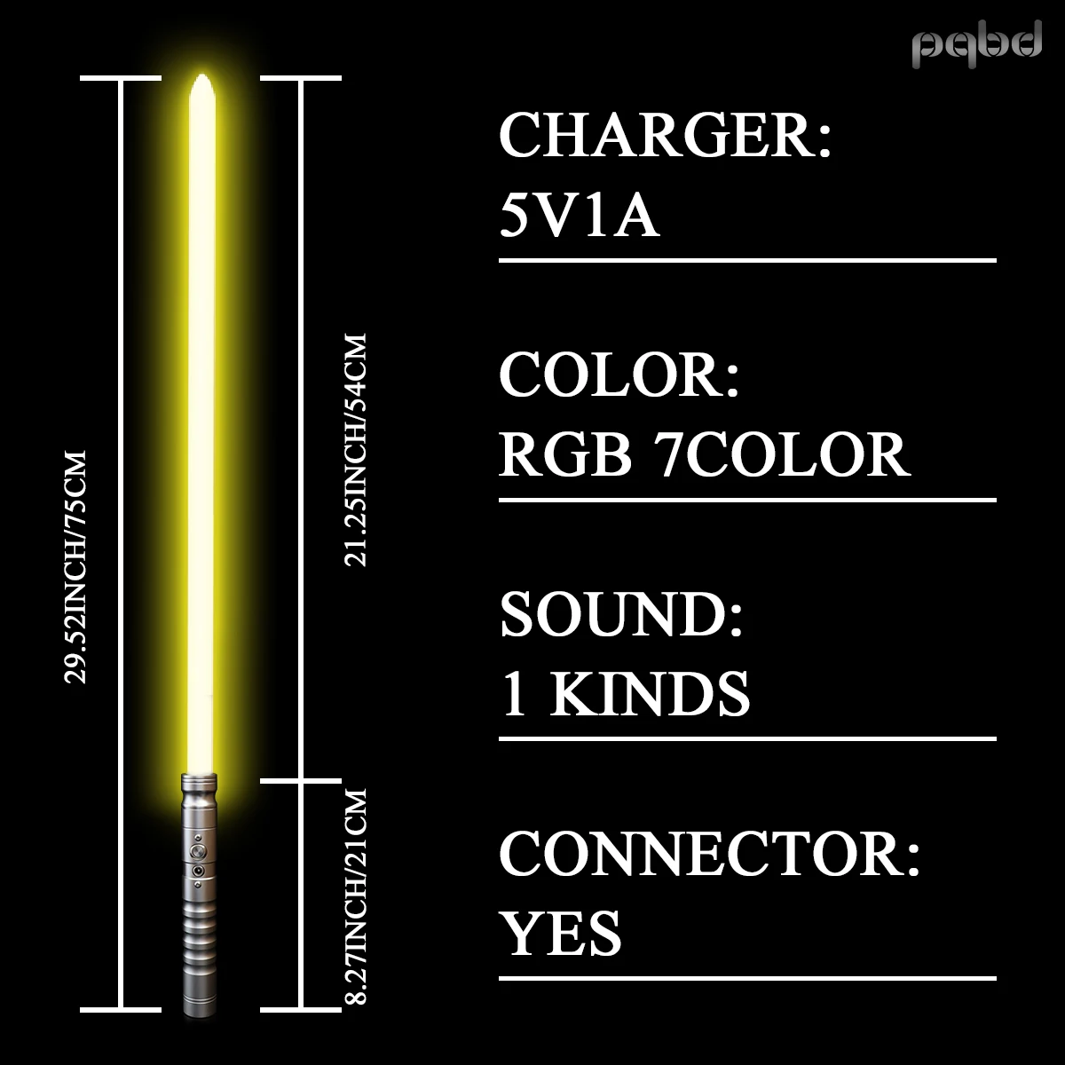 Pqbd-Mini sable de luz RGB con sonido l&aacute;ser, juguete para Cosplay, FX Force Blaster, luz LED de bloqueo, juguete para regalo-5