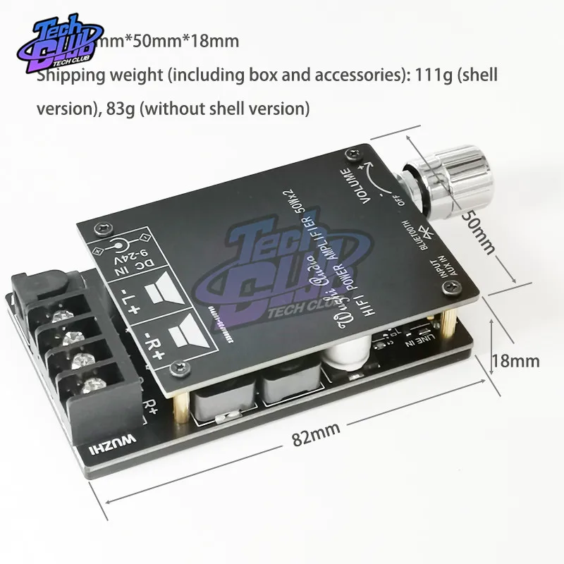 HIFI беспроводной Bluetooth 5 0 TPA3116 цифровой усилитель мощности аудио Плата TPA3116D2 50WX2