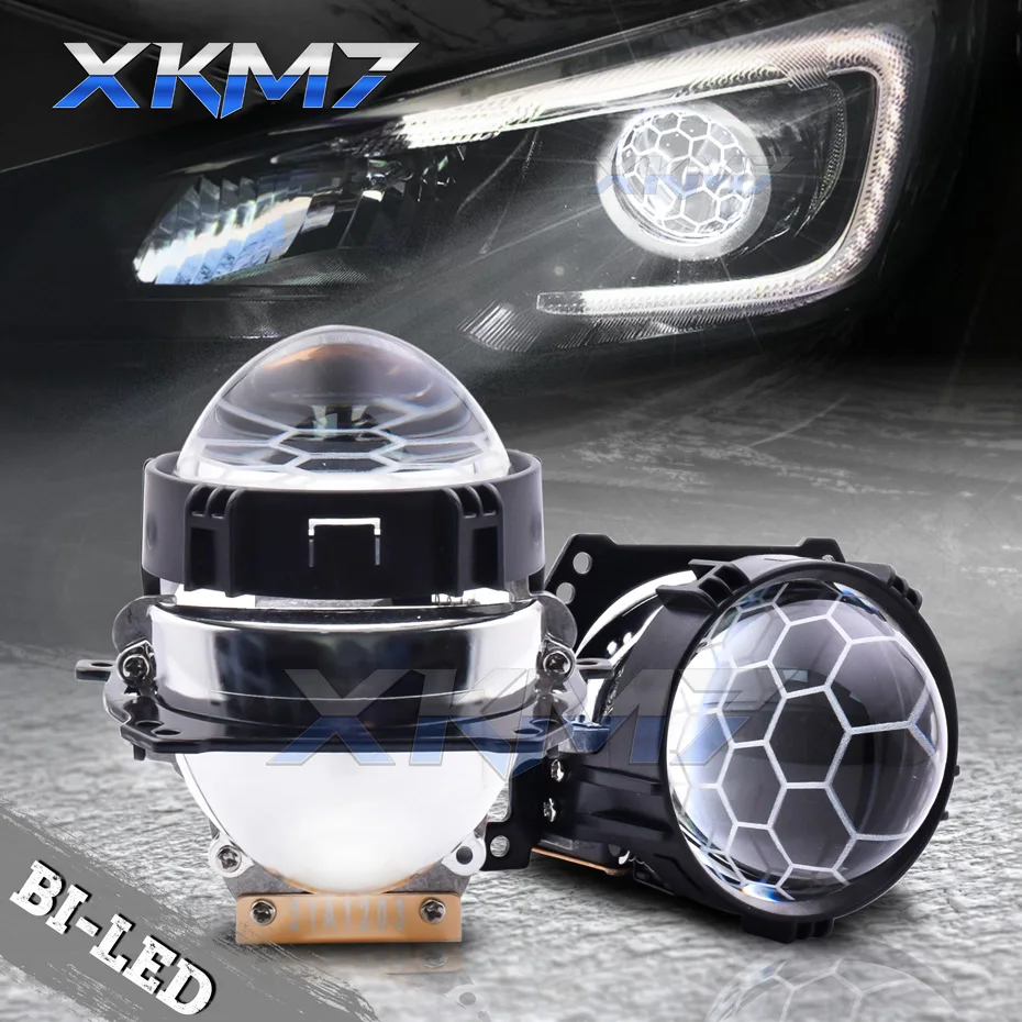 2 8 дюймовые Автомобильные светодиодные лампы Bi для фар сотовые Проекционные