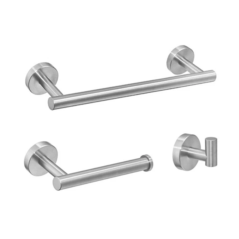 3 шт. ПОЛОТЕНЦЕДЕРЖАТЕЛЬ для ванной наборы бара матовый черный SUS из нержавеющей