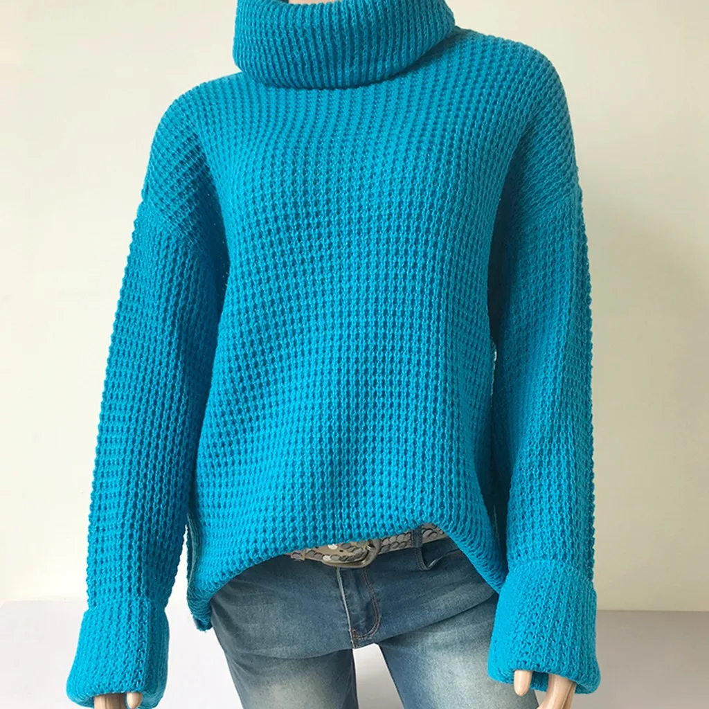 Свитера с высоким воротником осень зима новый женский толстый свитер 4 вида