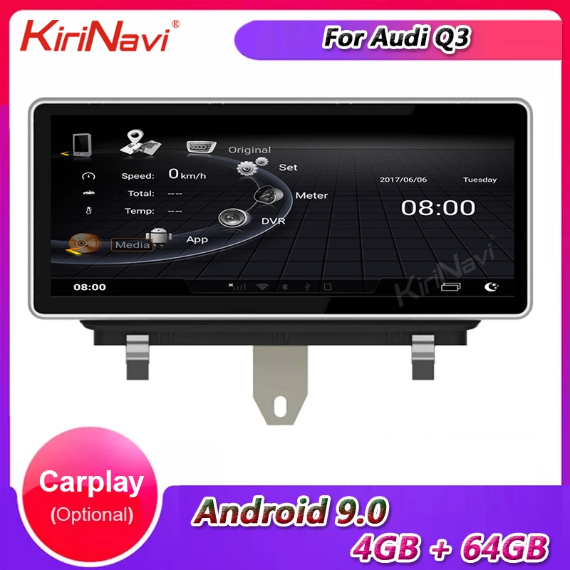 

KiriNavi 10.25" Touch Screen Android 10.0 Car Radio For Audi Q3 Car DVD Multimedia Player Stereo Carplay Auto GPS 4G 2013-2018