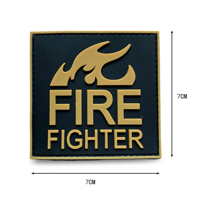 Спасательный ПВХ пожарный Красный Черный патч спасательная Униформа бутик