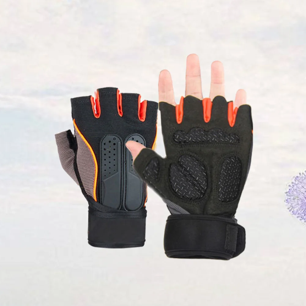

1 Pair of Outdoor Strength Training Half Finger Wrist Bracers Palm Protective Sports Equipment Hands Protection fo