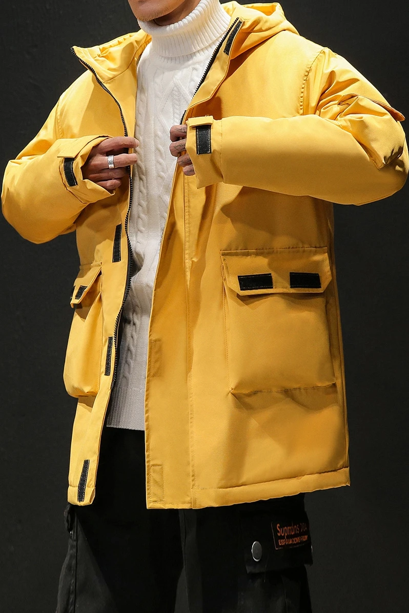 Мужские зимние длинные пальто пуховики высококачественные мужские толстые