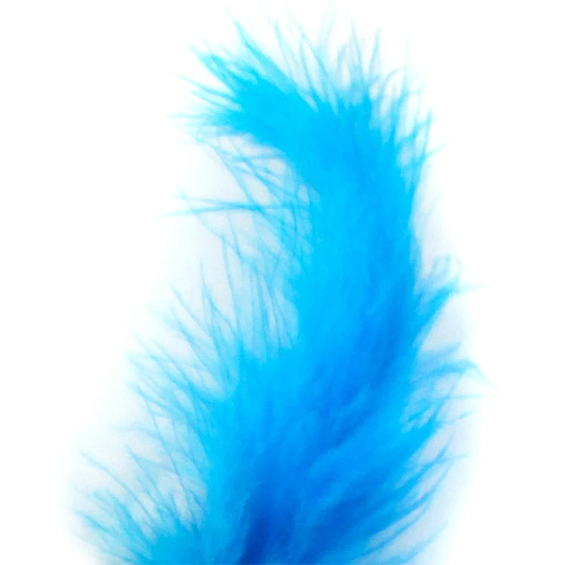 

Random Color Cat Wood Ball Toy Double-End Colorful Faux Feather Toy Cat Interactive Toy Ball Kitten Play Ball Training Toys