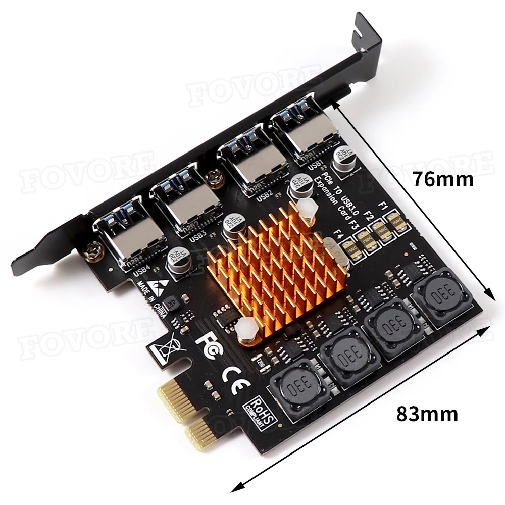 4 порта USB 3.0 PCI Express Card 3 PCIE расширительный адаптер PCI-E HUB контроллерные карты USB3.0 E Extender on.