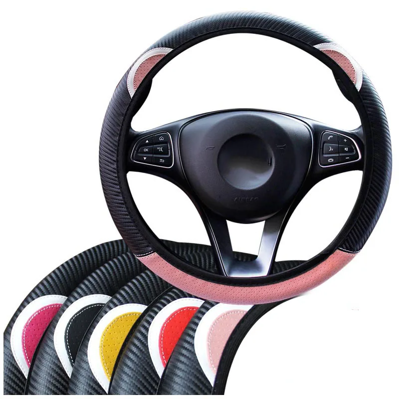 

Cute Cartoon Cat Ear Steering Wheel Cover for Women Universal Car-styling Steering-Wheel Covers Auto Decoration Accessories