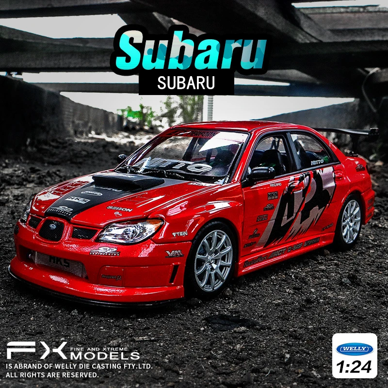 WELLY 1:24 Subaru автомобильные аксессуары брелок для автомобиля автомобильных ключей