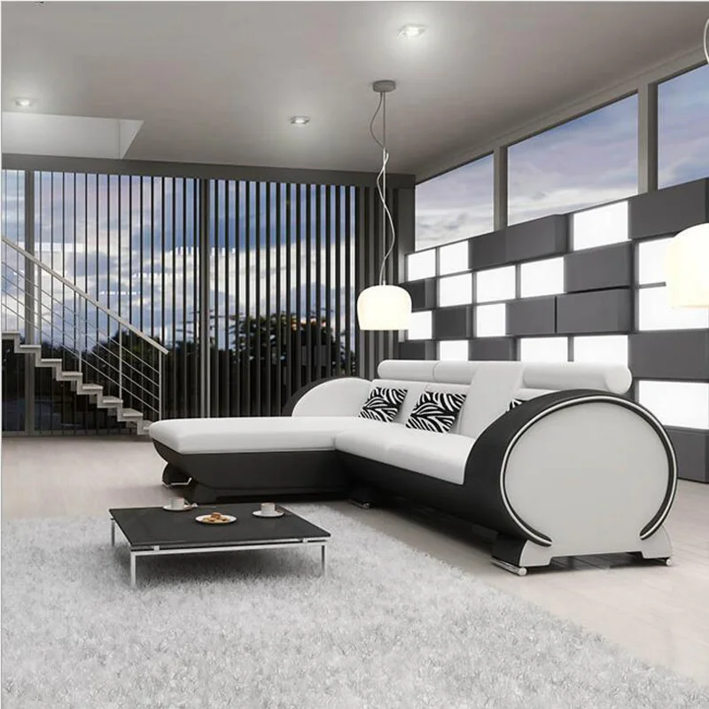 Диван из натуральной кожи в современном стиле для гостиной a1299|sofa leather|sofa furnishingssofa