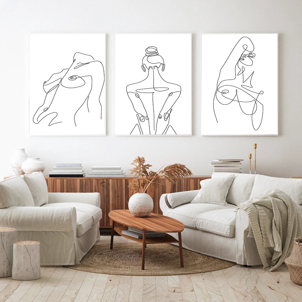 Минималистичные фигурки искусство линий сексуальная женщина тело тела