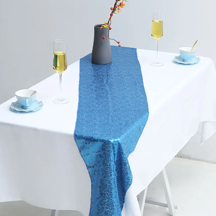 

Свадебная вечеринка Темно-синие блесток скатерть для стола декор для рождества, дня рождения