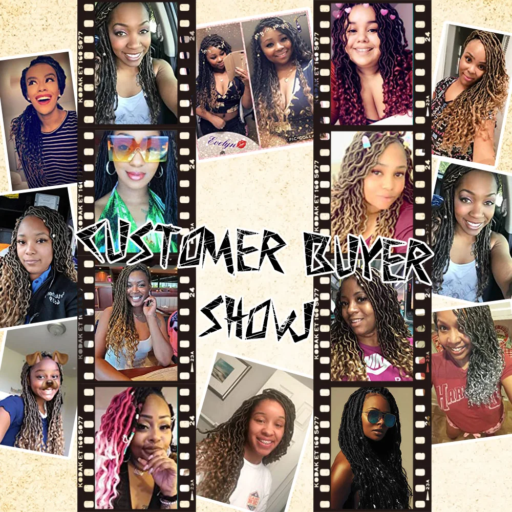 Черные звезды искусственные локоны в стиле кроше волосы глубокая волна плетение