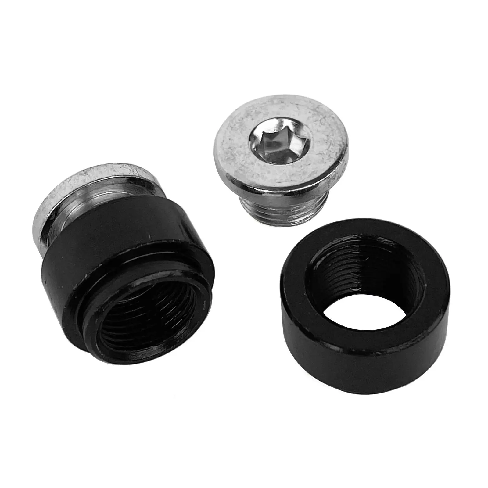 

Motorcycle Exhaust O2 Oxygen Sensor Weld Bung Stepped Mounting Boss and Plugs (2 Bungs + 2 Plugs) M18 X 1.5