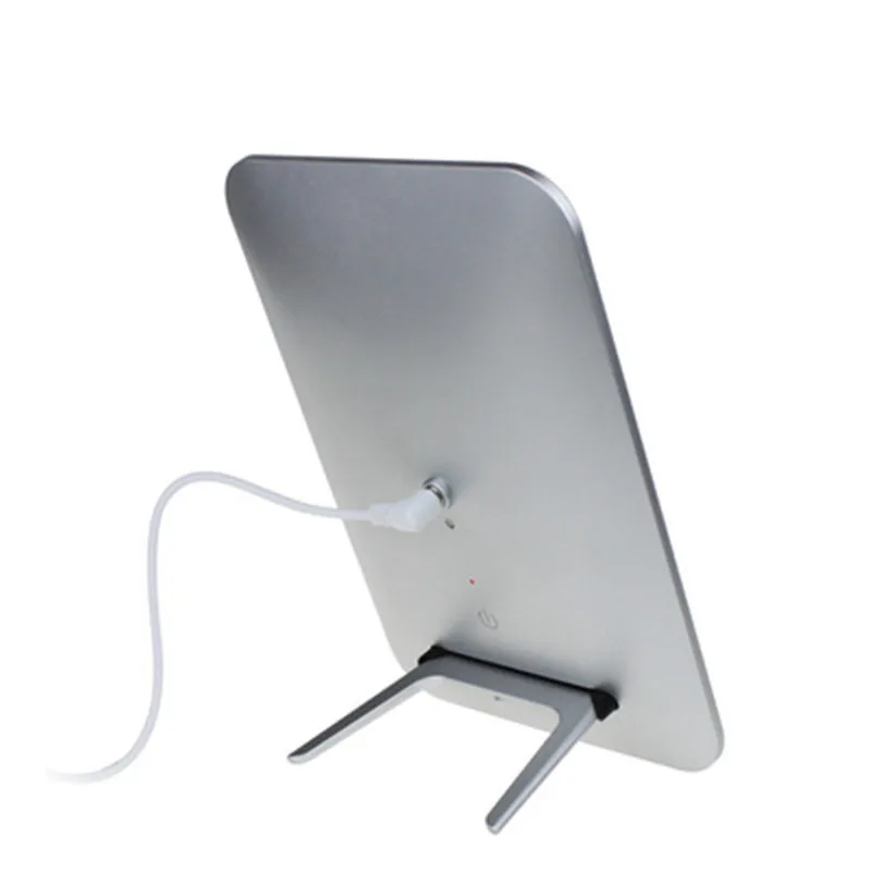 

New Make Up Light LED Mirror with Lighting Recharge Mirror Lamp for Girlfriend Wife Birthday Gift Pink Touch Up Light USB