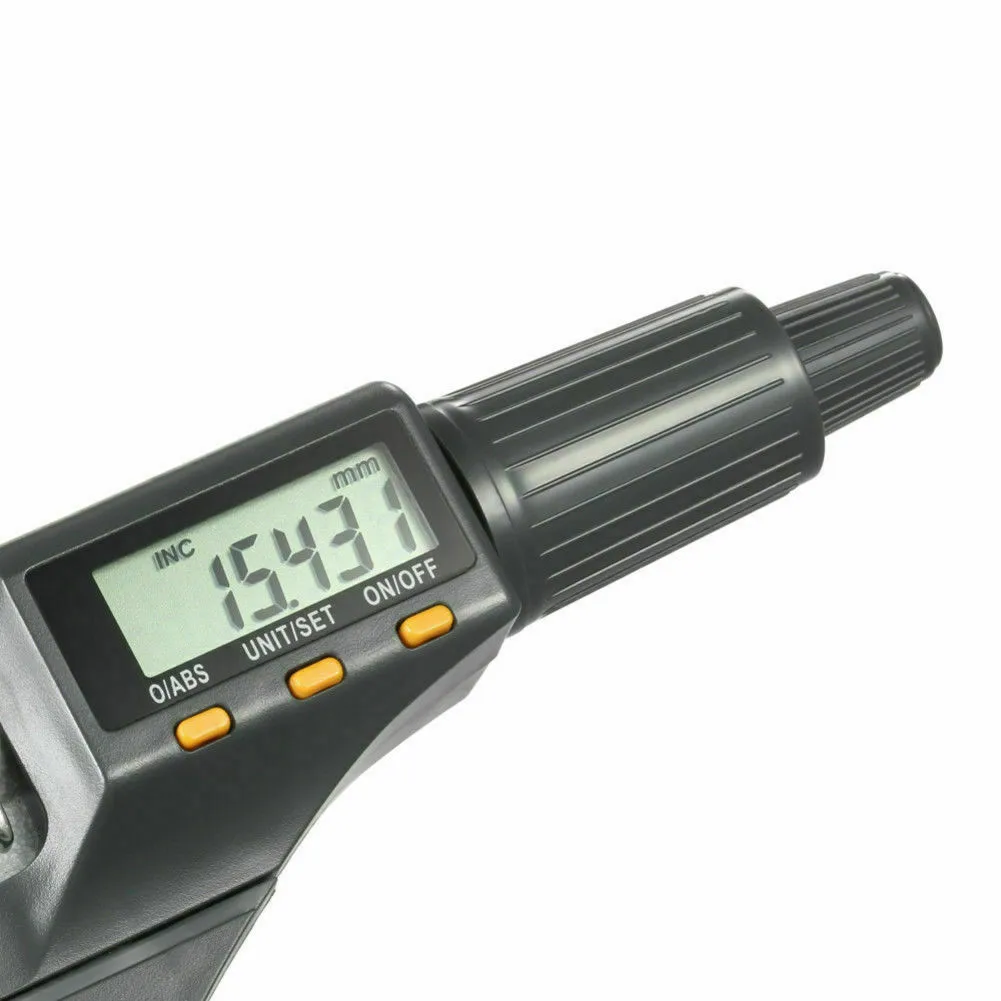 

Цифровой штангенциркуль внешний диаметр 0-25 мм спиральный металлический микрометр Электронные измерительные инструменты