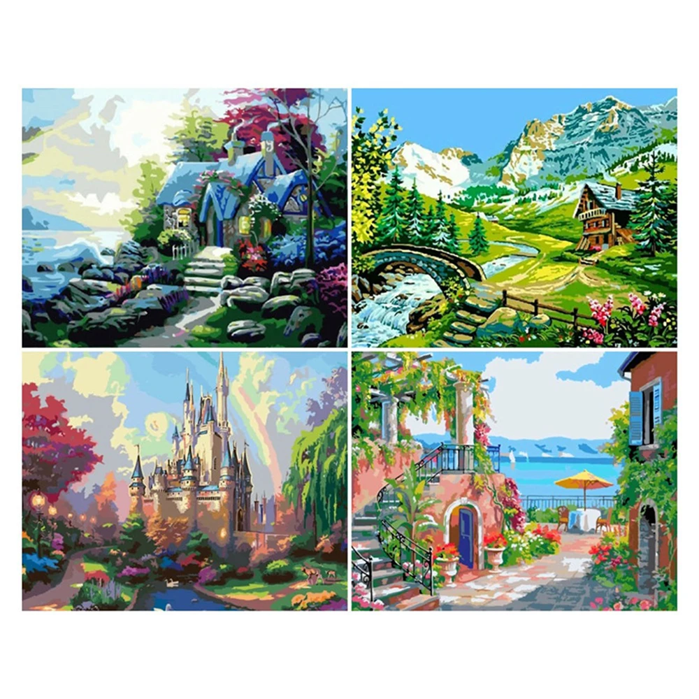 

YI BRIGHT 5D Diy Diamond Home Decors Painting Cross Stitch Embroidery "Landscape" 3D Painting Square/Round Diamond Gift