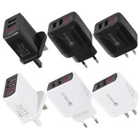 qc 3 0 usb charger quick charge portable phone fast charging adapter for iphone 12xiaomi euusuk plug mobile phone charger