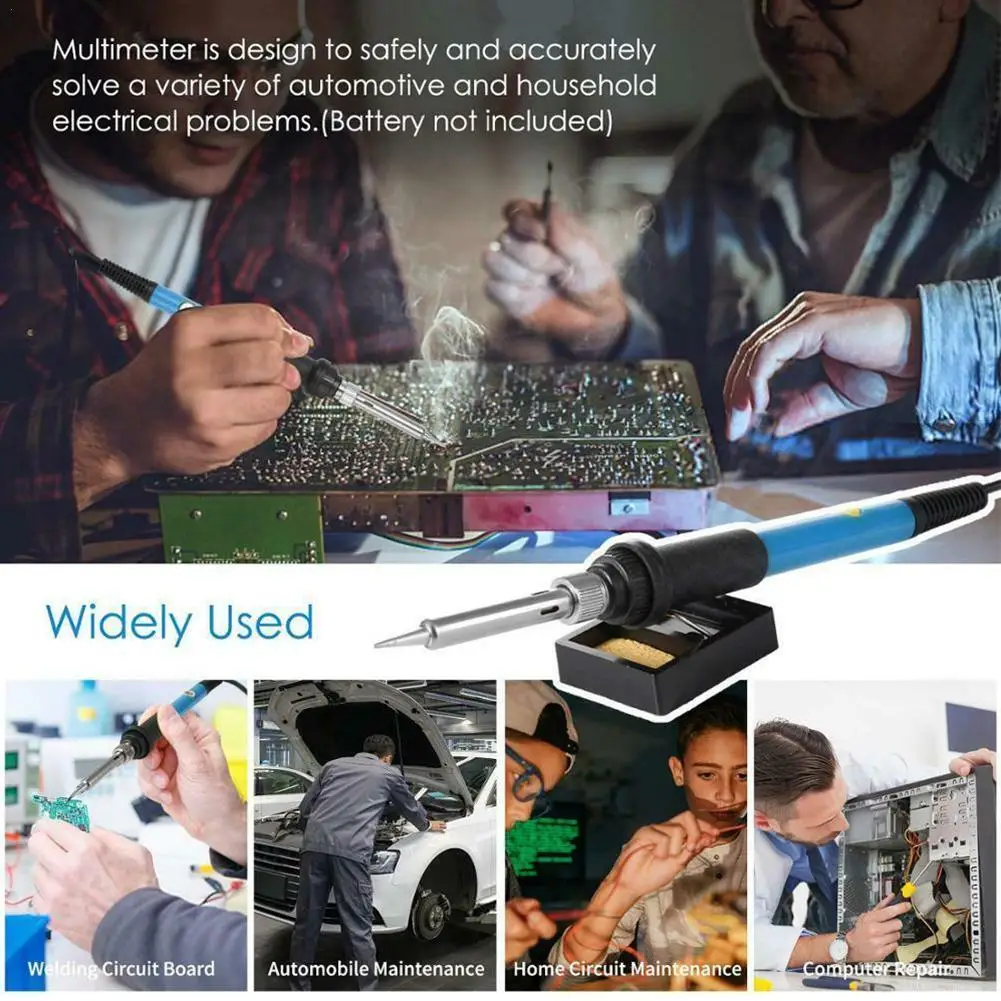 

60W 110V 220V Electric Soldering Iron Kit Adjustable Soldering Station Temperature Pump Desoldeirng Welding Tools Stand Iro S8P8