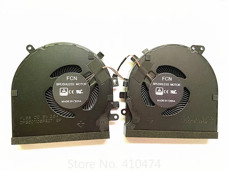 

New Laptop CPU Cooling Fan for Razer Blade 15 RZ09-0270 0300 GTX 1060 DFS5K121142621 DFS501105PROT FL6S FL6T 5V 0.5A