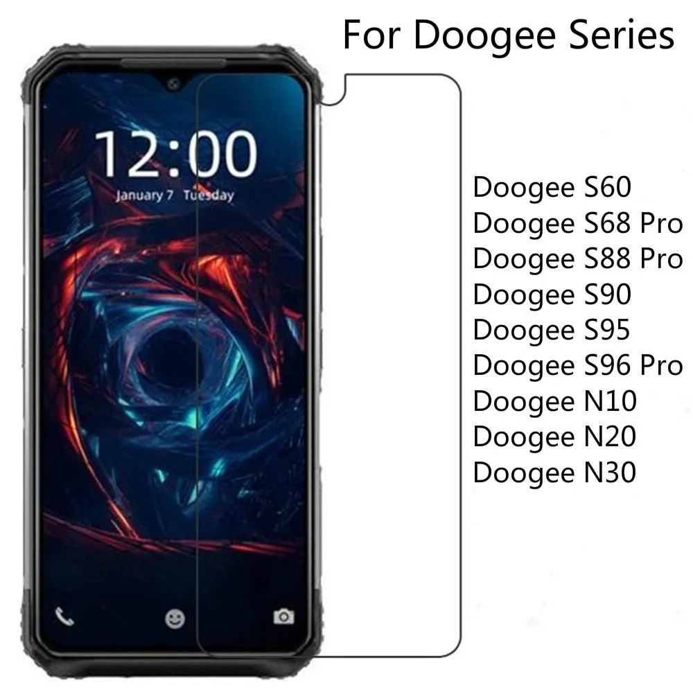 2 шт закаленное Стекло Для Doogee S96 S68 S88 S90 Pro S60 S95 Экран для защиты от дождя N30 N10 N20