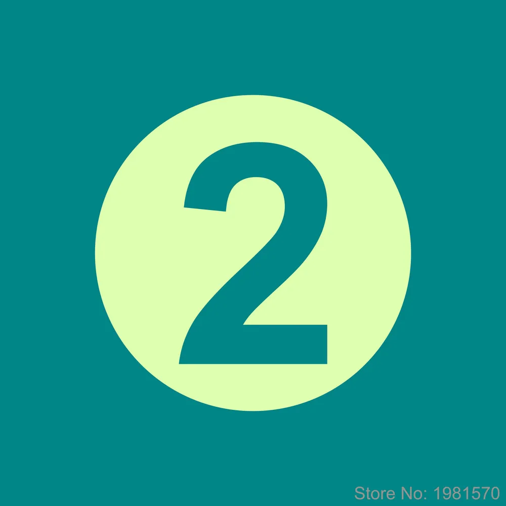 Наклейка со светящимися цифрами s наклейка с круглыми для дома квартиры