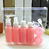 refillable travel bottles set package cosmetics bottles plastic pressing spray bottle makeup tools kit for travel