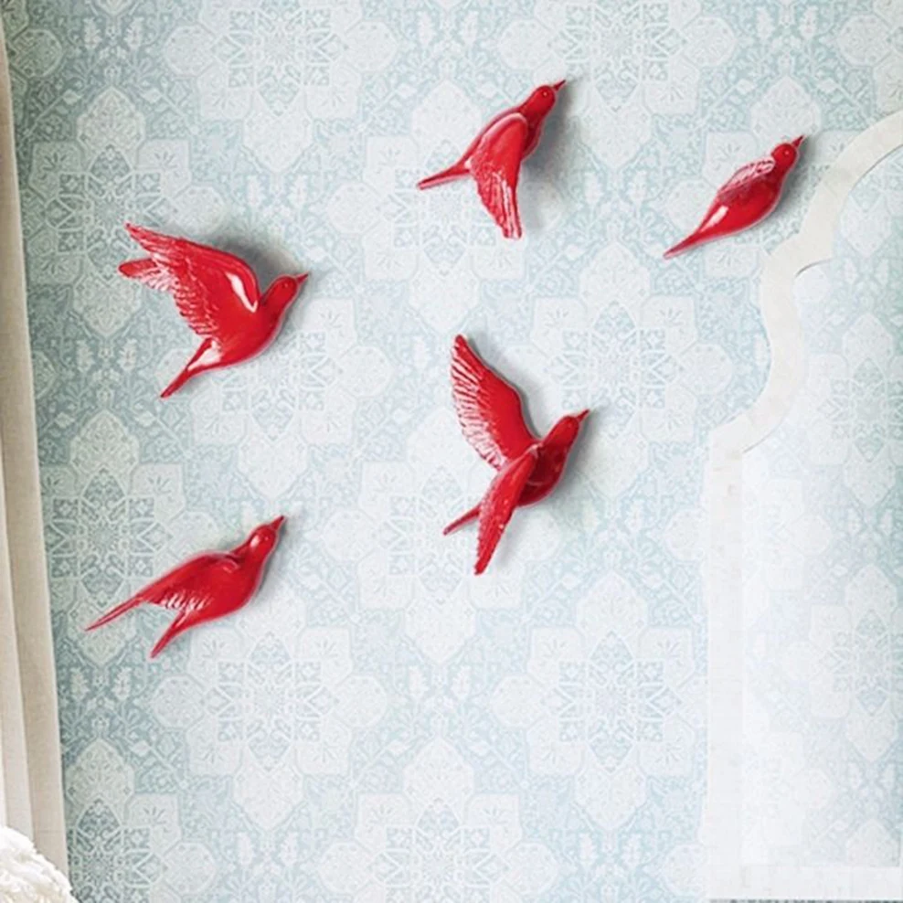 3D украшение на стену в виде птицы настенная наклейка европейском стиле фоновая