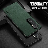 case for xiaomi mi note 10 lite pu leather cases tpu around edge business high quality back cover