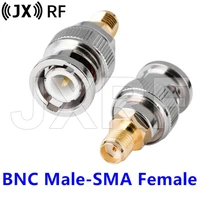 2pcs sma to bnc connector bnc male plug to sma female jack adapter