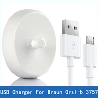 replacement electric toothbrush charger model 3757 suitable for braun oral b d17 oc18 toothbrush charging cradle 5v usb plug