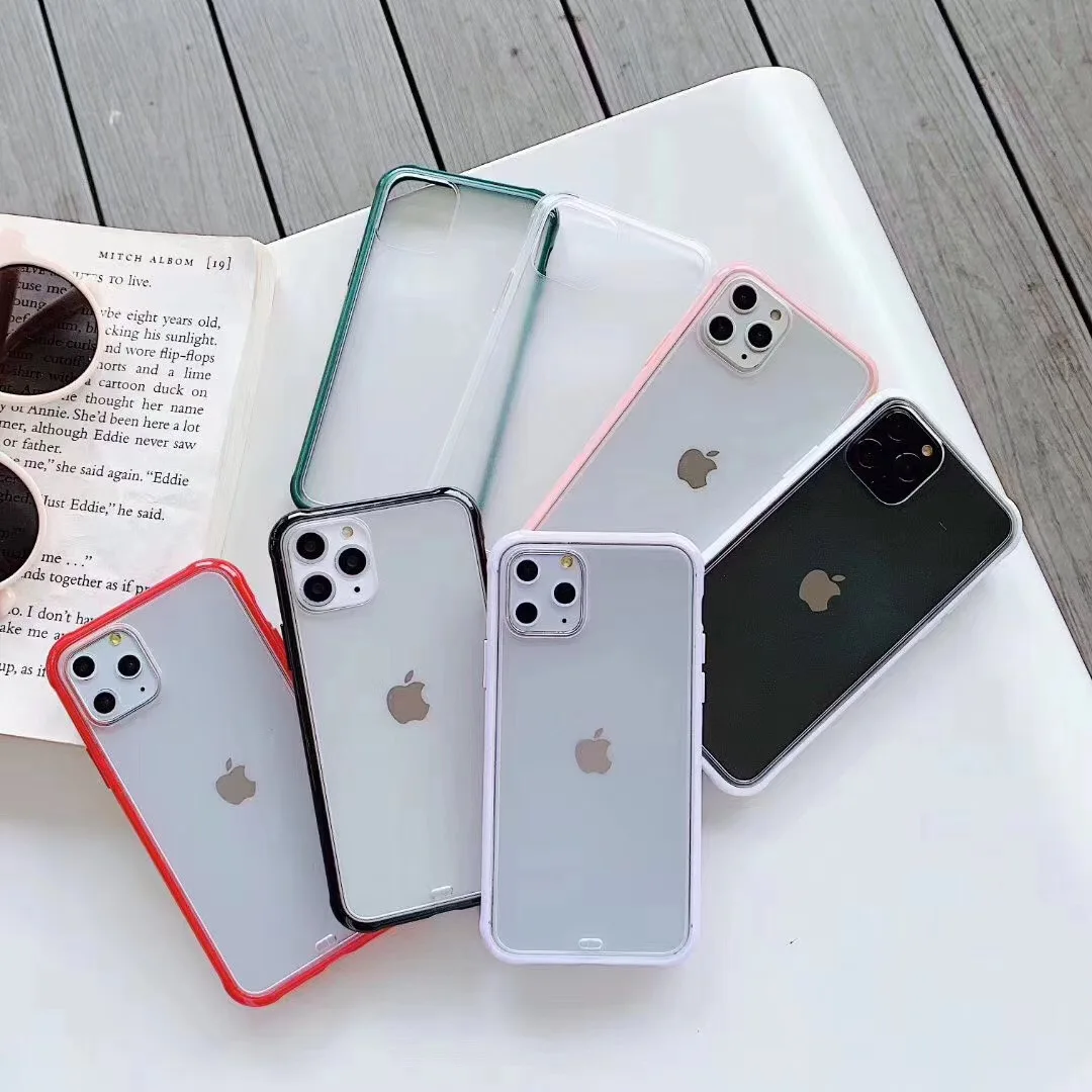 Роскошный противоударный чехол для iPhone XR X XS силиконовый прозрачный матовый