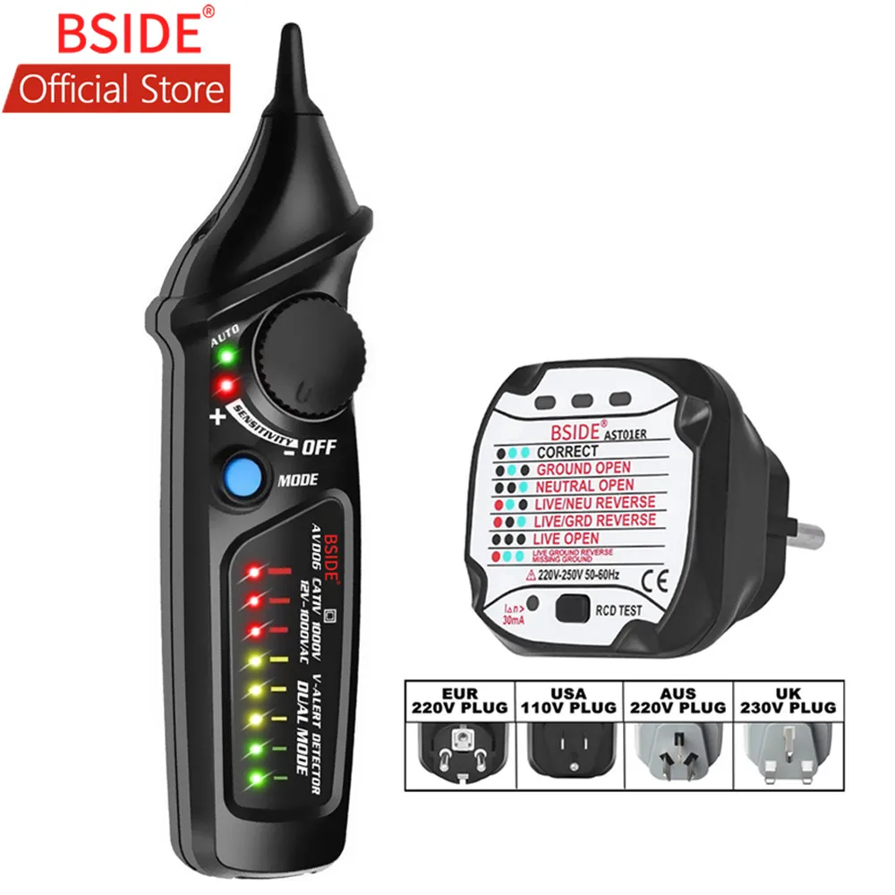 

Тестер розеток BSIDE AST01