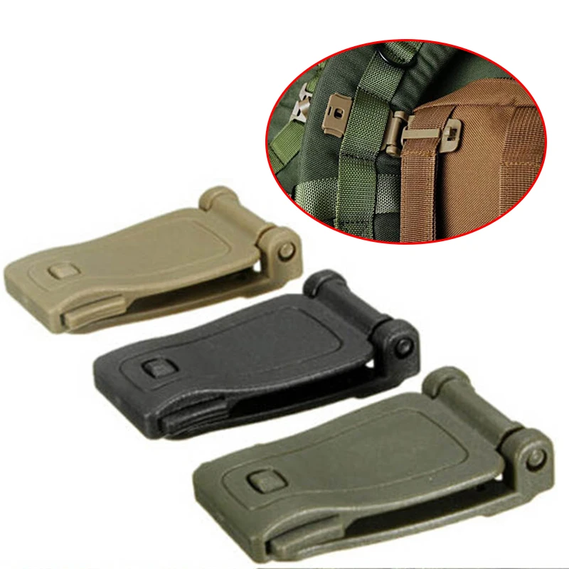 

1pc Buckle Bushcraft Kit Connect Molle Attach Strap Link Tactical Backpack Bag Webbing Webdom Belt Clip Clasp