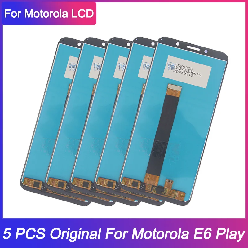 Оригинальный дисплей для Motorola Moto E6 Play 5 шт./лот сенсорный ЖК-экран дигитайзер в