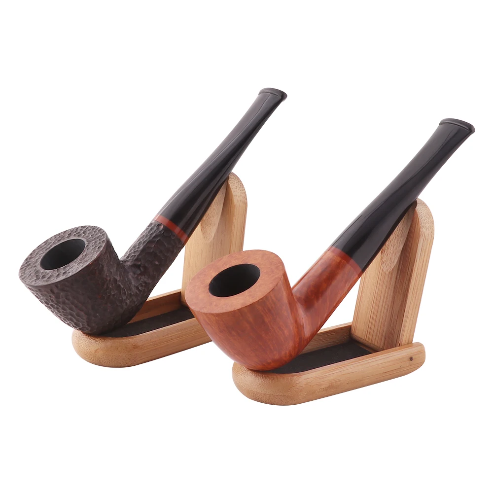 

Briar Tobacco Smoking Pipe Smoke Grinder Herb Portable Durable Handmade Bent Briar Wood Tobacco Pipe For Smoking Accessories