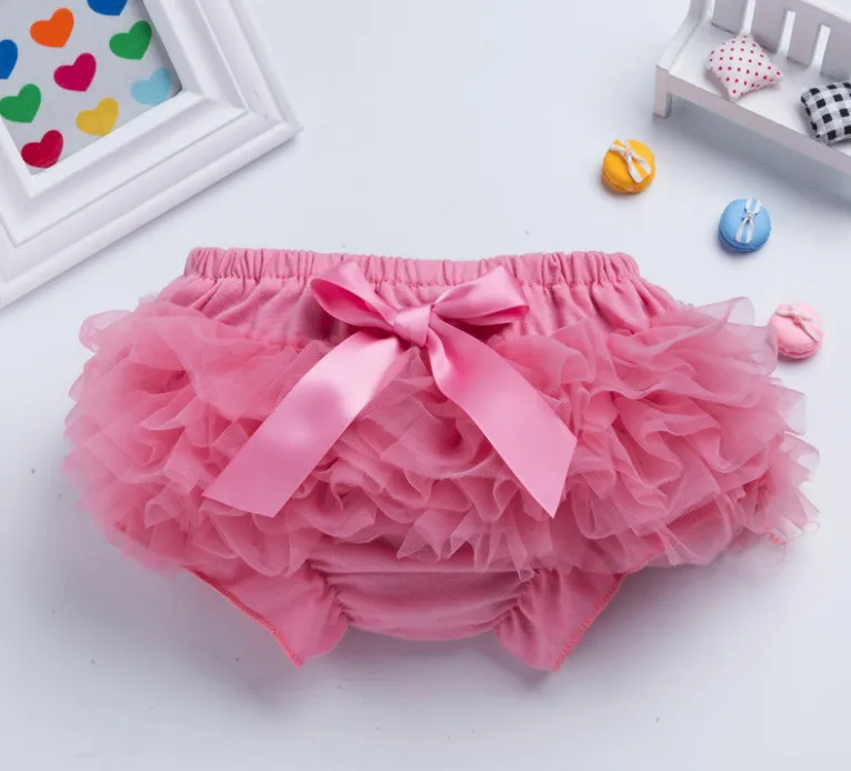 Кружевные трусы для девочек высокое качество трусики с оборками детские бантом