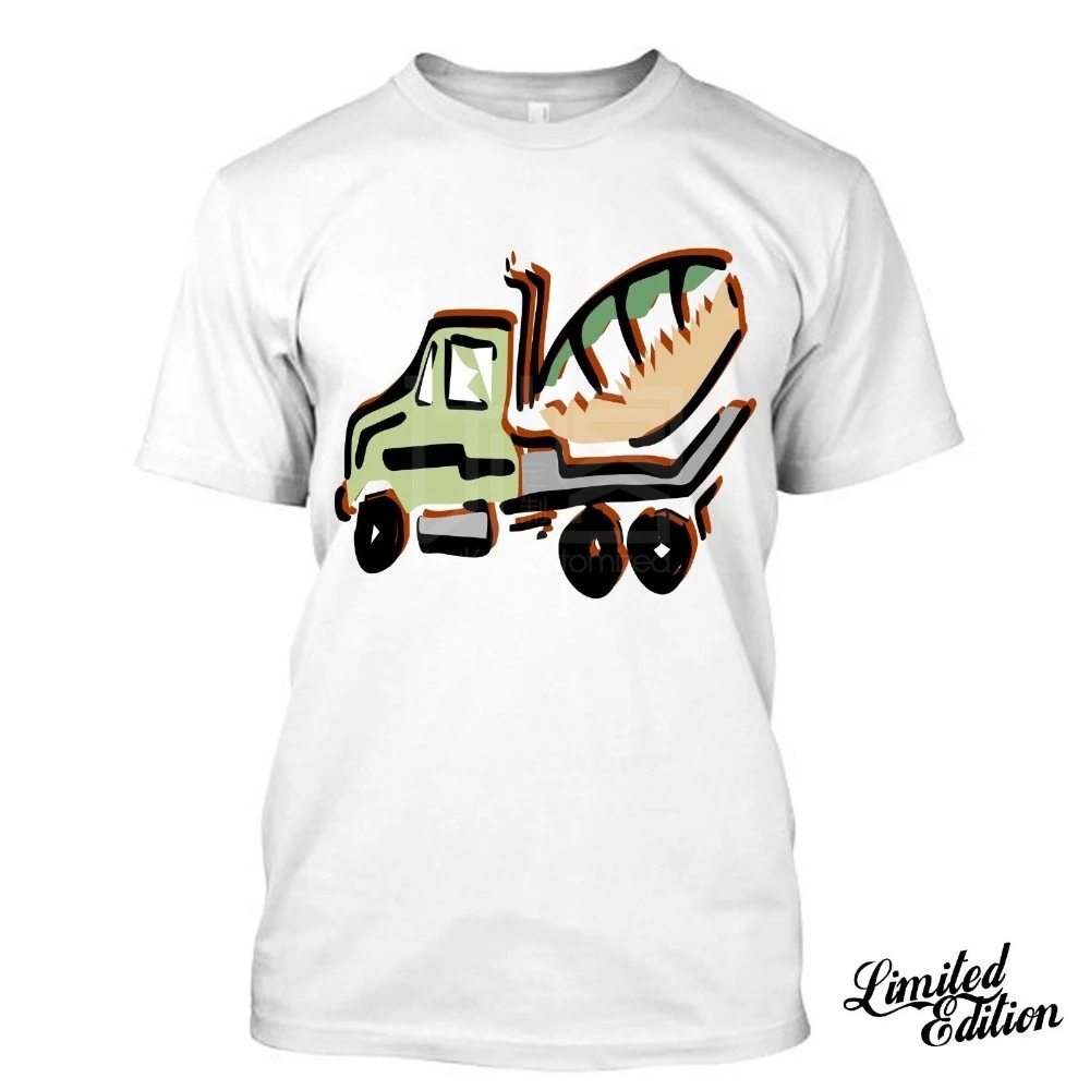2018 модная популярная смешная футболка с изображением грузовика I Love Construction Worker