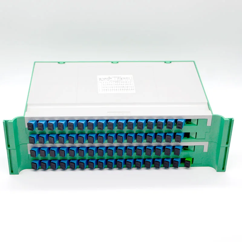 

New Optical Fiber Splitter 1×64 Tray SC Square Head Fused Disk 64 Core Optical Fiber Splitter Wholesale Free Shipping TO Brazil