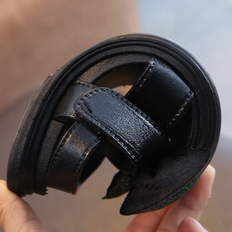 Детские сандалии с бантом пляжная обувь для девочек юбка принцессы начинающих