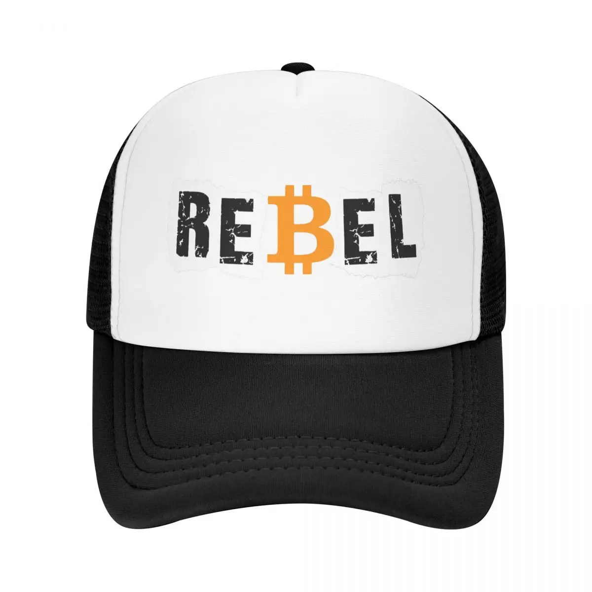 

Bitcoin Crypto Miners Meme Trucker Hats Rebel Mesh Net Baseball Cap Snapback Stylish Kpop adjustable Peaked Hat For Men Women