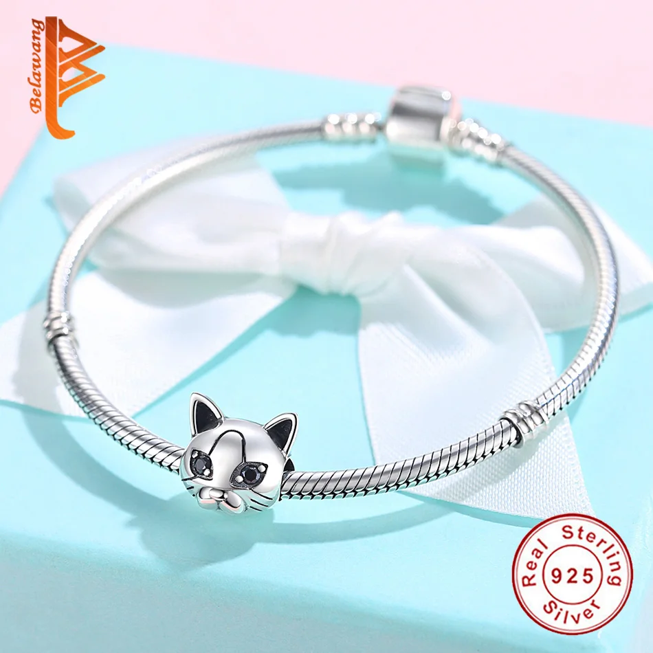 Оптовая продажа Милое платье для питомца кота Подвески 925 стерлингового серебра